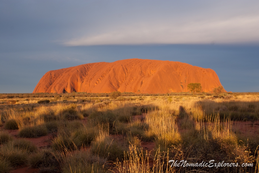 Australia, Northern Territory, Alice Springs and Surrounds, Uluru and Surrounds, Из Дарвина в Аделаиду: День 5-6. От Alice Springs до Uluru. Закат и рассвет над Uluru (Ayers Rock), , 
