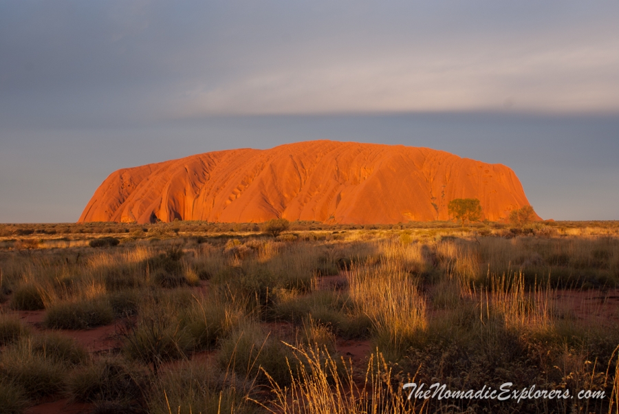 Australia, Northern Territory, Alice Springs and Surrounds, Uluru and Surrounds, Из Дарвина в Аделаиду: День 5-6. От Alice Springs до Uluru. Закат и рассвет над Uluru (Ayers Rock), , 