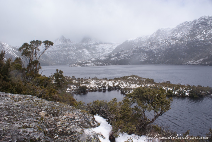 Australia, Tasmania, North West, Tasmania, Day 2. Cradle Mountain - Lake St Clair National Park. ‘Christmas’ in November, Snow, Dove Lake Circuit, , 