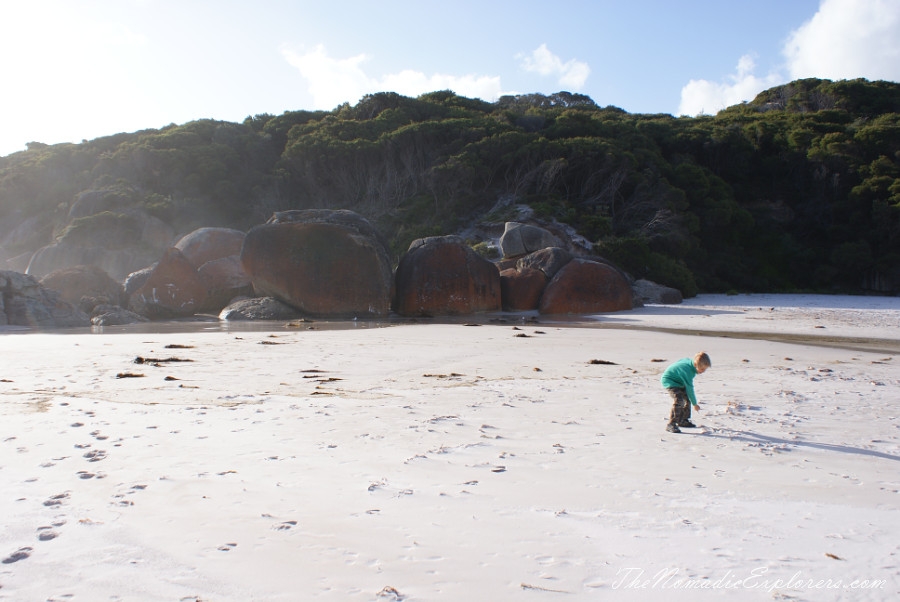 Australia, Victoria, Gippsland, A day in Wilsons Promontory National Park: Mount Oberon, Squeaky Beach, Tidal River / Norman Beach, , 