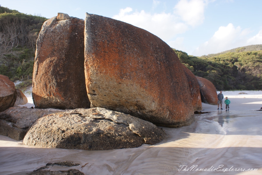 Australia, Victoria, Gippsland, A day in Wilsons Promontory National Park: Mount Oberon, Squeaky Beach, Tidal River / Norman Beach, , 