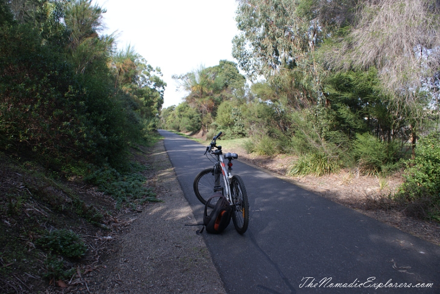 Australia, Victoria, Great Ocean Road, Cycling on the Bellarine Peninsula Rail Trail, , 
