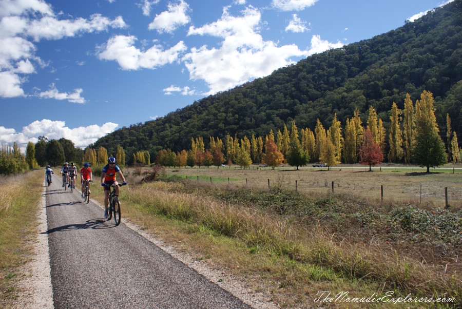 Australia, Victoria, High Country, Cycling the Murray to Mountains Rail Trail (partly): Beechworth - Everton &amp; Bright - Myrtleford sections, , 