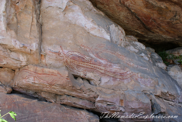 Australia, Northern Territory, Kakadu and Surrounds, Kakadu National Park. Aboriginal Rock Paintings at Nanguluwur and Nourlangie/Anbangbang Gallery, , 