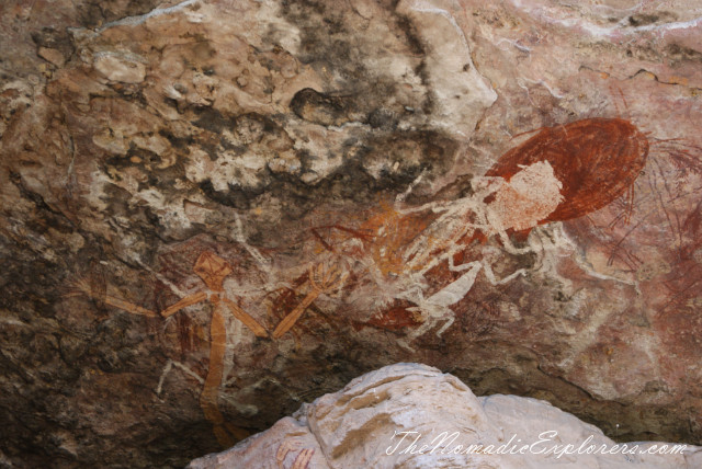 Australia, Northern Territory, Kakadu and Surrounds, Kakadu National Park. Aboriginal Rock Paintings at Nanguluwur and Nourlangie/Anbangbang Gallery, , 