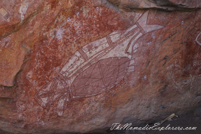 Australia, Northern Territory, Kakadu and Surrounds, Kakadu National Park. Aboriginal Rock Paintings at Nanguluwur and Nourlangie/Anbangbang Gallery, , 