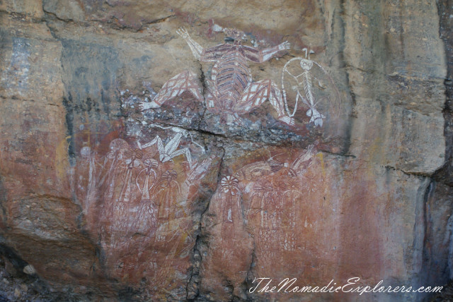 Australia, Northern Territory, Kakadu and Surrounds, Kakadu National Park. Aboriginal Rock Paintings at Nanguluwur and Nourlangie/Anbangbang Gallery, , 