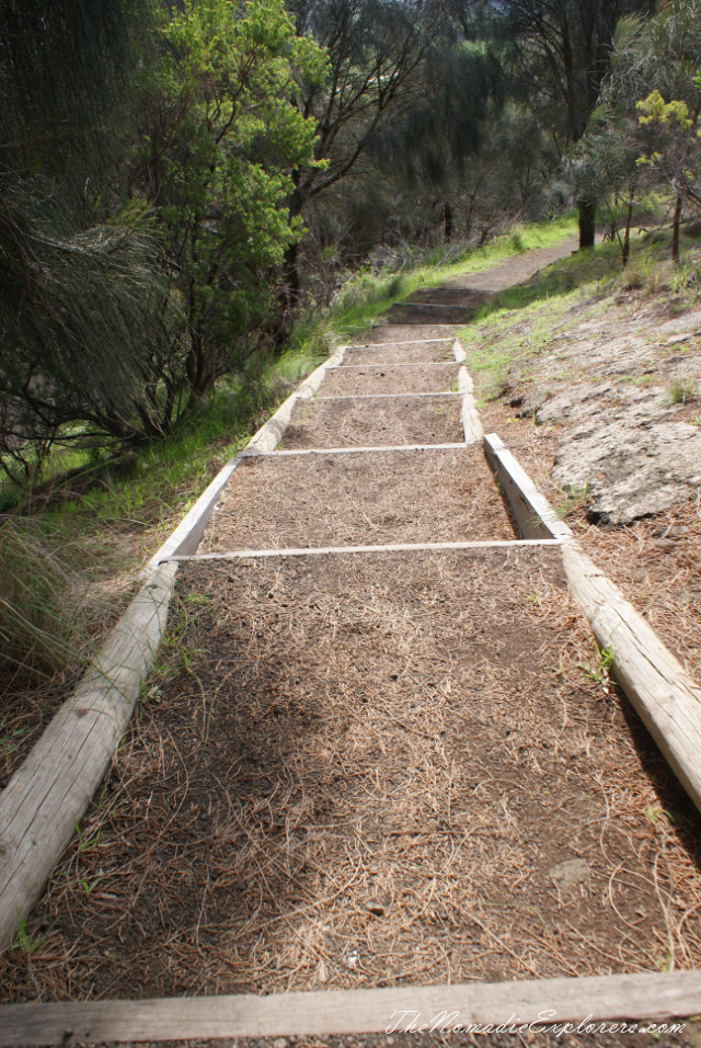 Australia, South Australia, Limestone Coast, Mt Gambier - спуск в кратер Mount Schank, , 