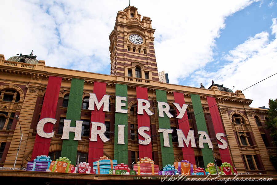 Australia, Victoria, Melbourne, Christmas Decorations In Melbourne - Day Walk, , 