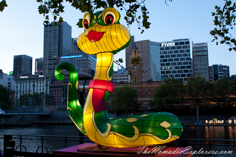 Australia, Victoria, Melbourne, White Night Melbourne &amp; Chinese New Year Decorations 2016, , 