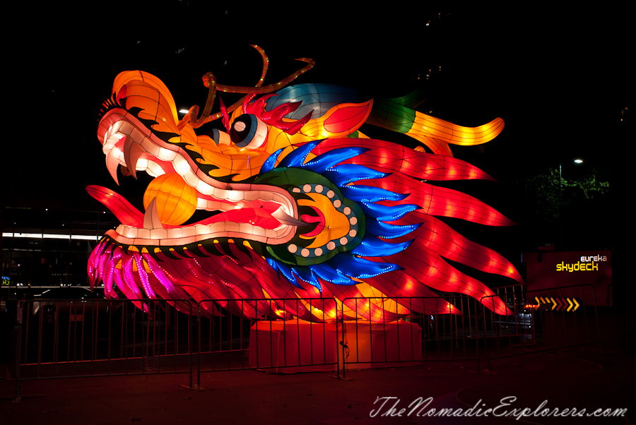 Australia, Victoria, Melbourne, White Night Melbourne &amp; Chineese New Year Decorations 2016, , 