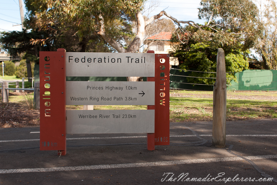 Australia, Victoria, Melbourne, Dark Side of Melbourne: Cycling from city to Werribee via Federation Trail, , 