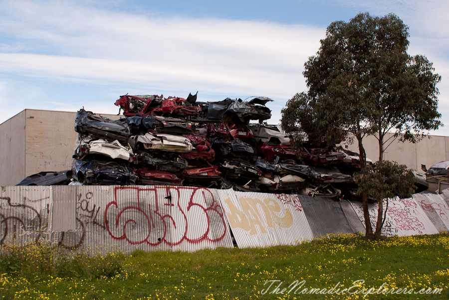 Australia, Victoria, Melbourne, Dark Side of Melbourne: Cycling from city to Werribee via Federation Trail, , 