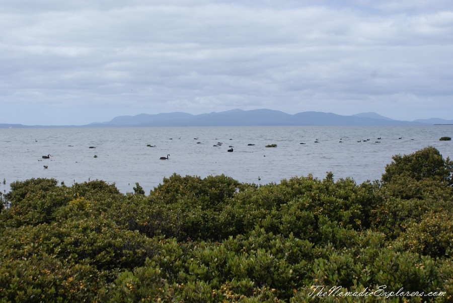 Australia, Victoria, Gippsland, From Foster to Port Albert: Bird Hide, WindFarm, Agness Falls, Old Port Trail, , 