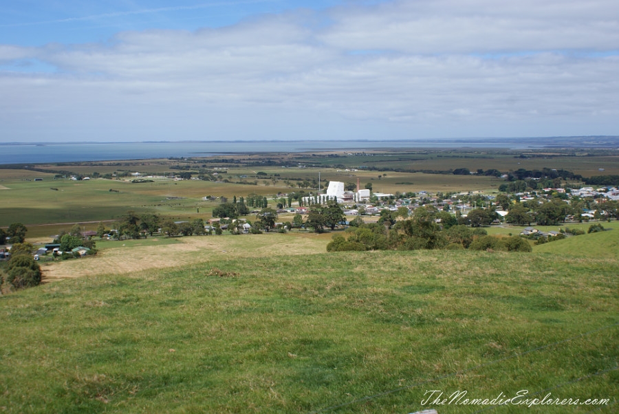 Australia, Victoria, Gippsland, From Foster to Port Albert: Bird Hide, WindFarm, Agness Falls, Old Port Trail, , 