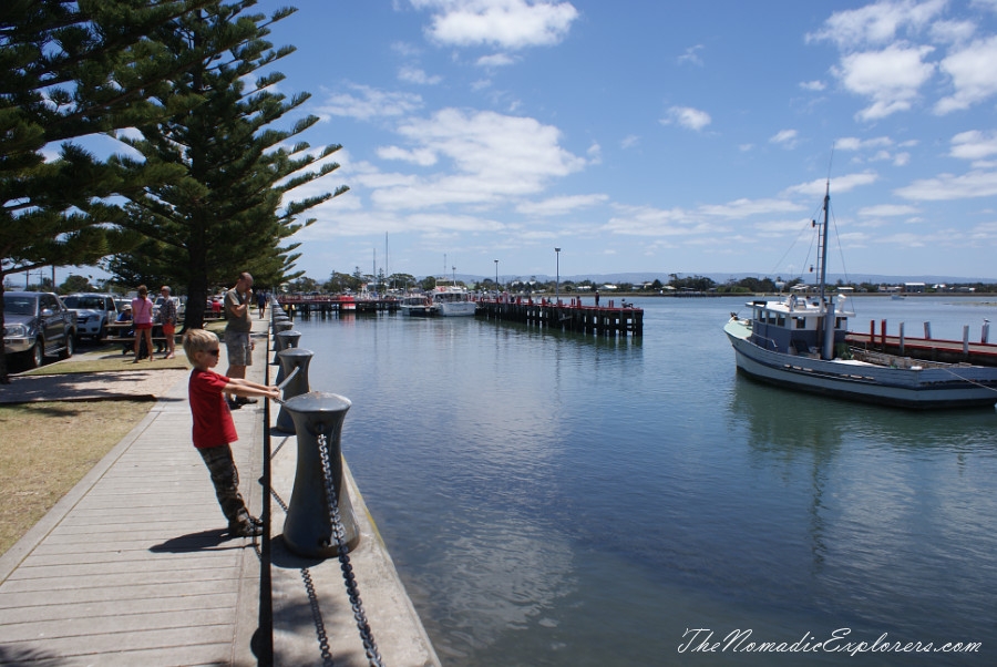 Australia, Victoria, Gippsland, From Foster to Port Albert: Bird Hide, WindFarm, Agness Falls, Old Port Trail, , 