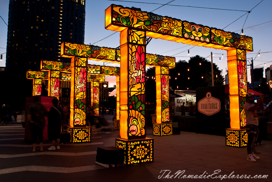 Australia, Victoria, Melbourne, White Night Melbourne &amp; Chinese New Year Decorations 2016, , 