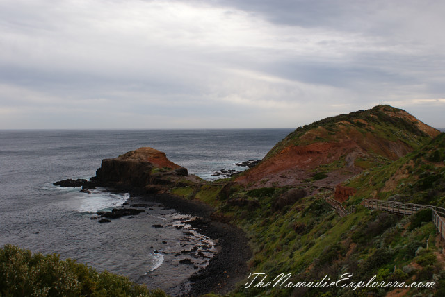 Australia, Victoria, Mornington Peninsula, Mornington Peninsula National Park - маяк и прогулка по Cape Schank, Flinders Blowhole, , 